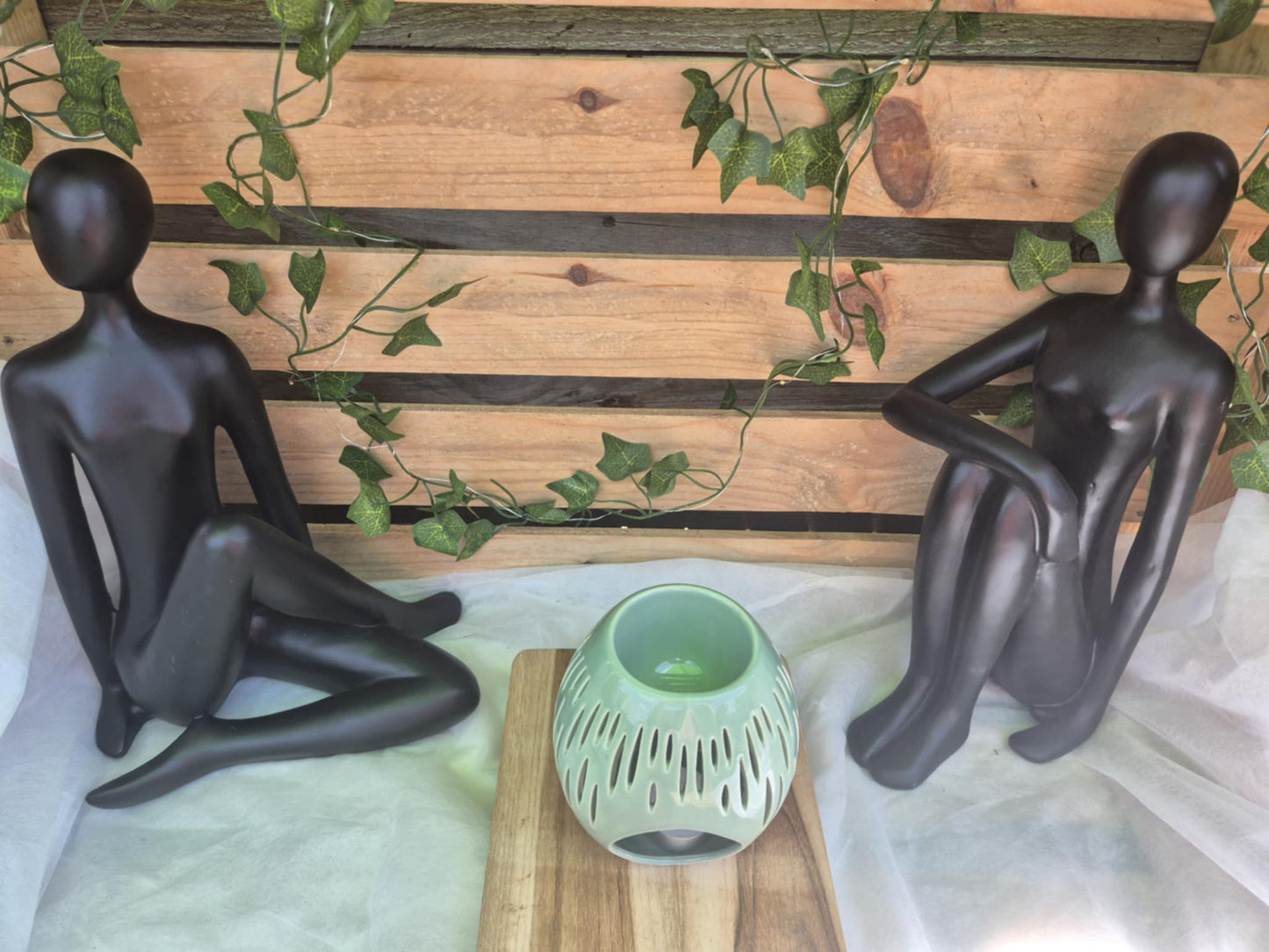 Brûle parfum Série Céramy Ovali Terra et Olive
