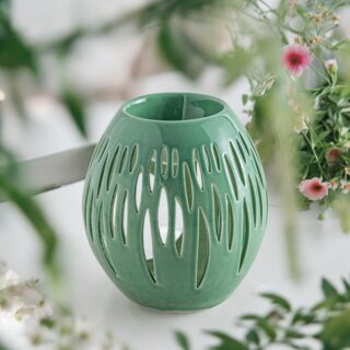 Brûle parfum Série Céramy Ovali Terra et Olive