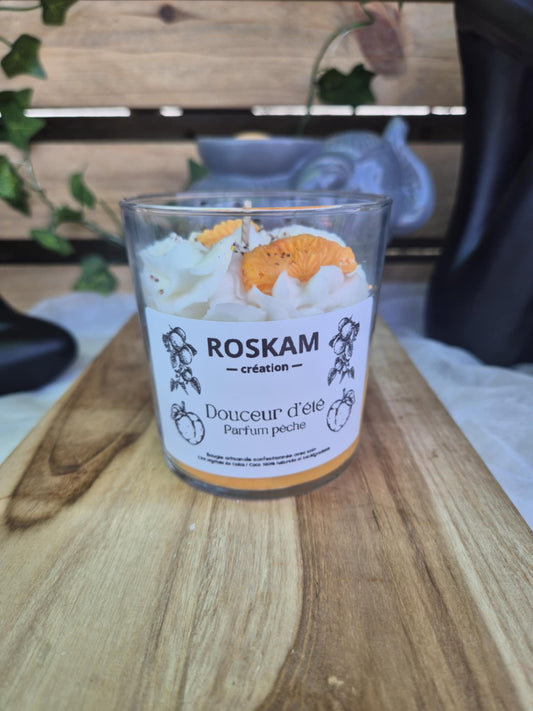 Bougie Gourmande Parfum Pêche