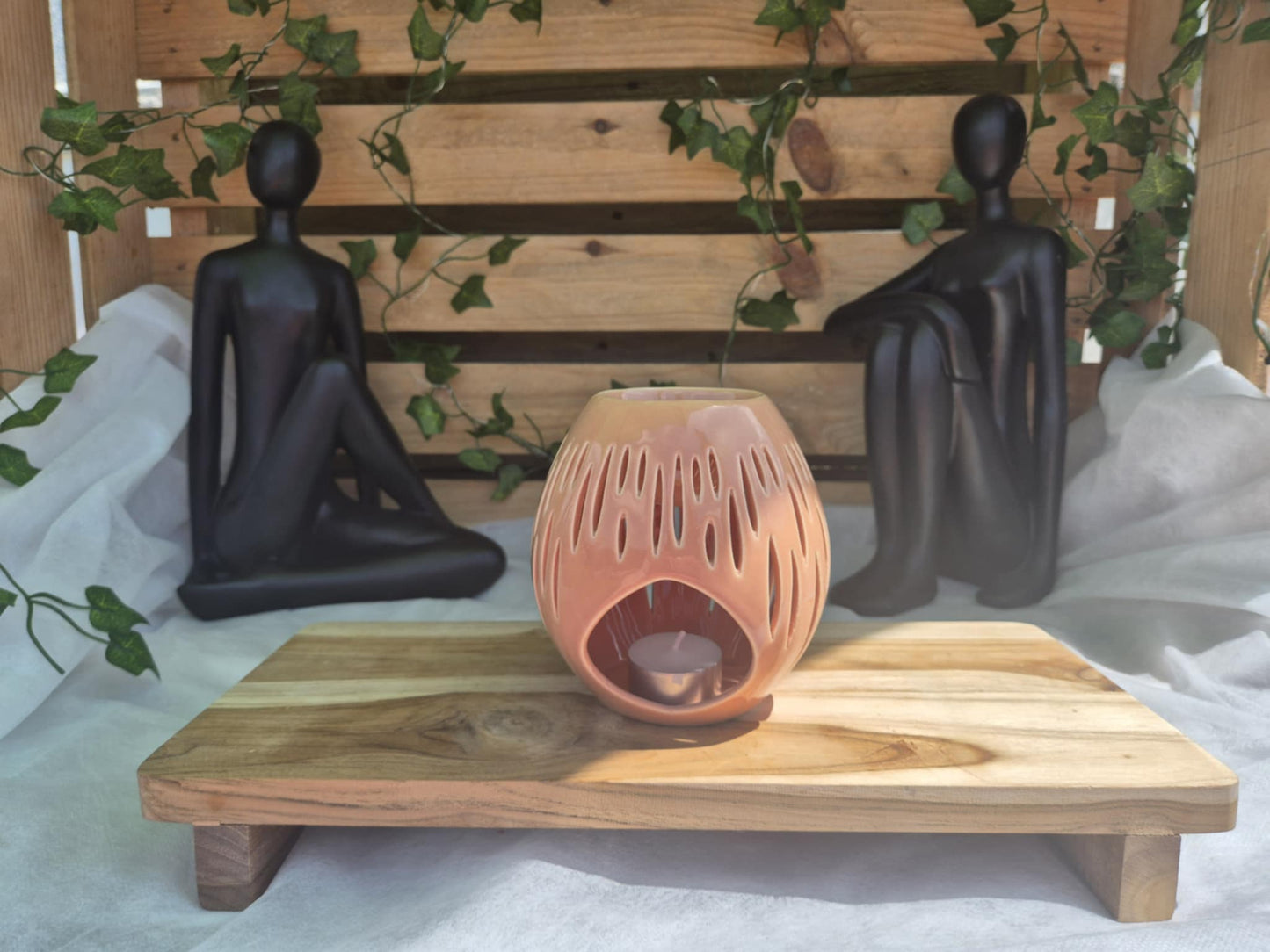 Brûle parfum Série Céramy Ovali Terra et Olive