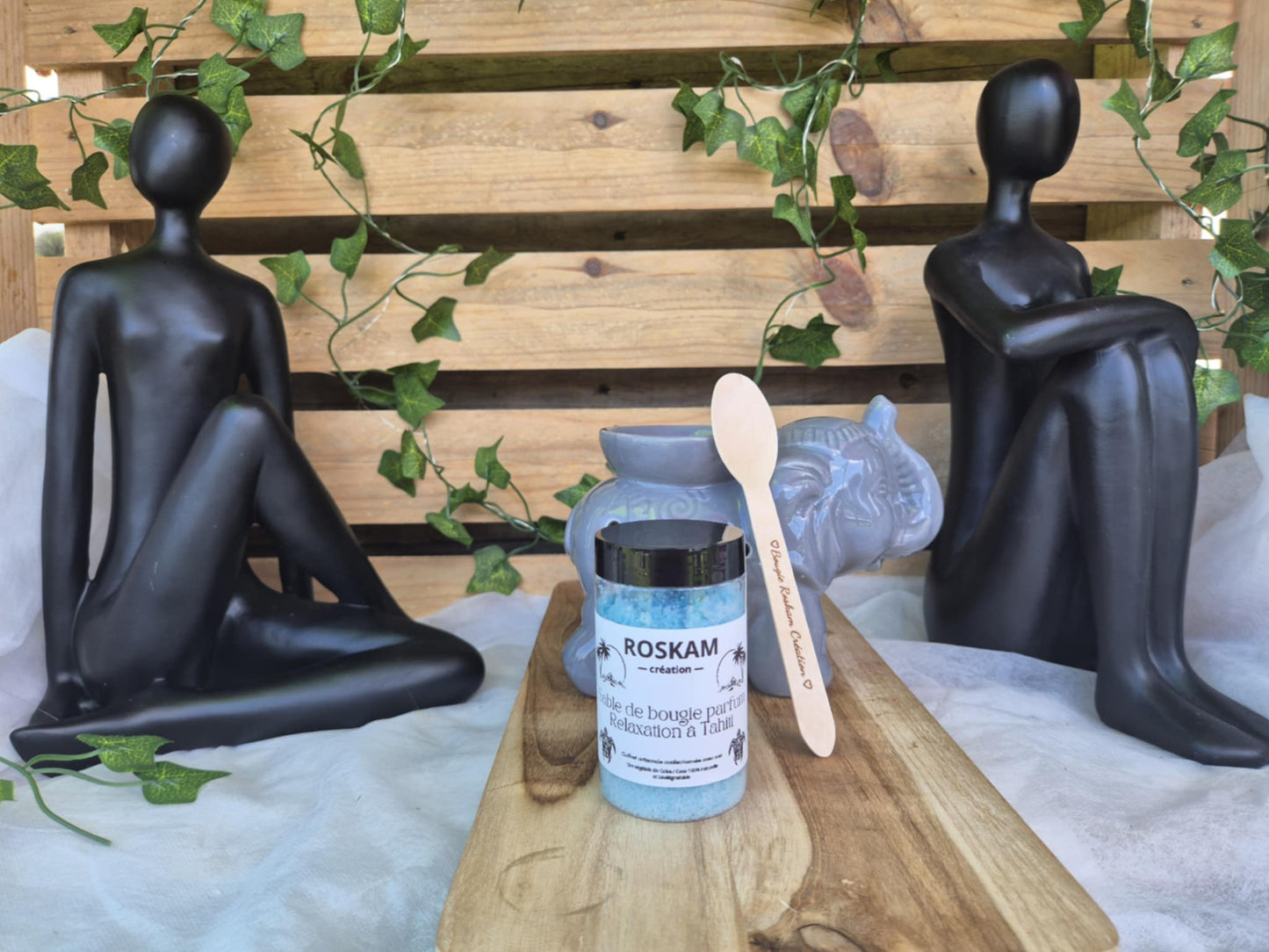 Sable de Bougie Parfum Relaxation à Tahiti